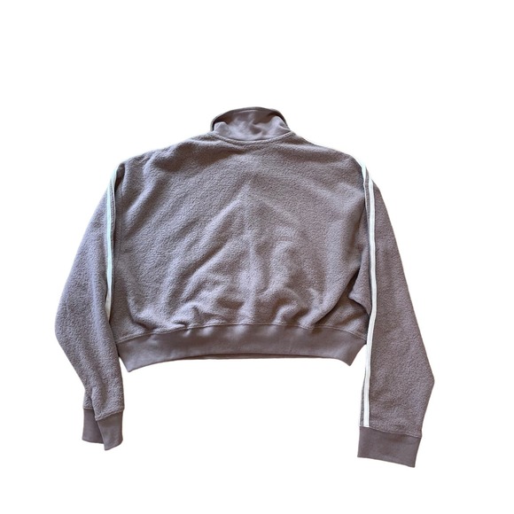 NWT Victoria's Secret PINK Fuzzy Brown Crop Track Set XL - Picture 10 of 10